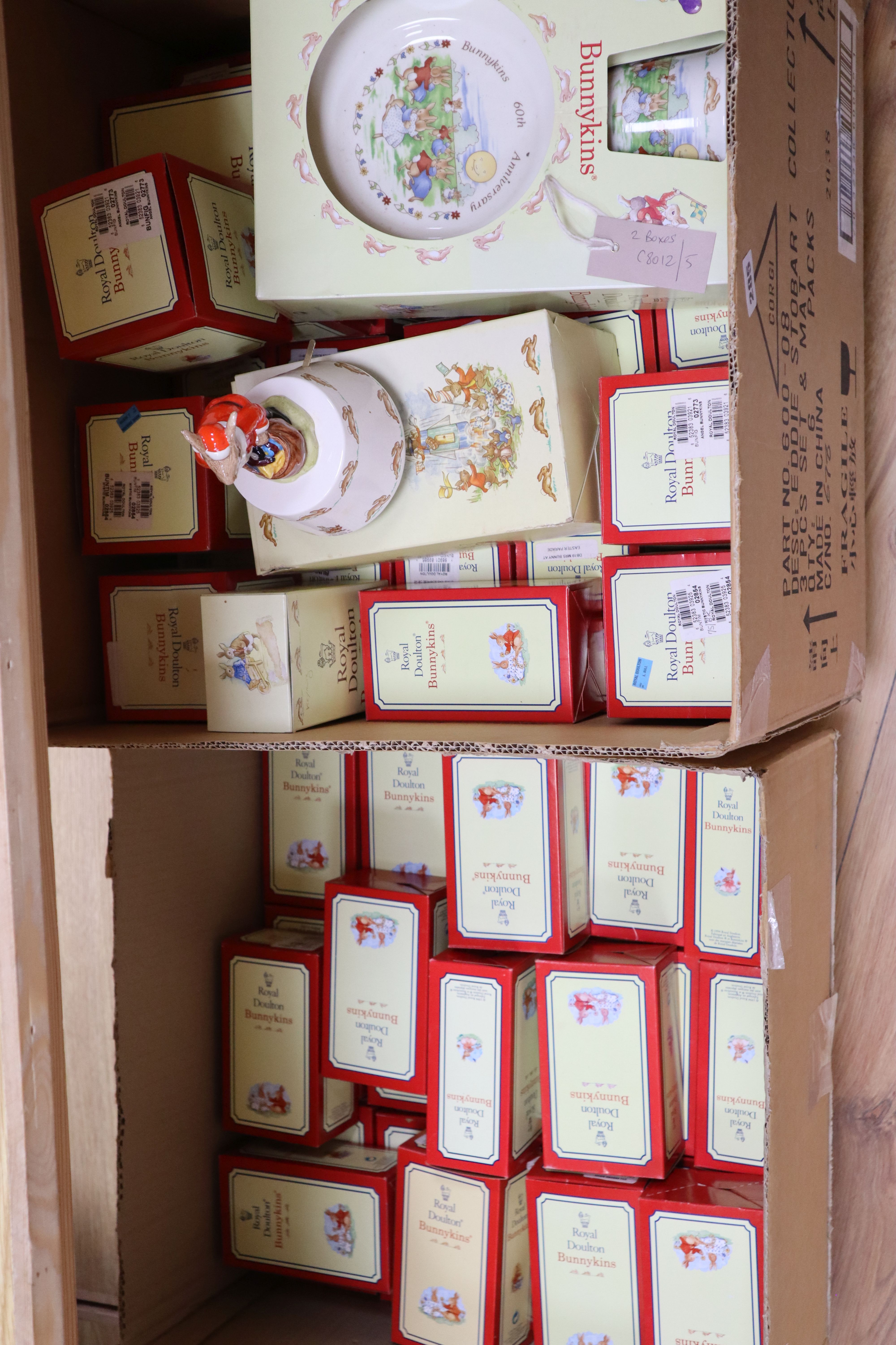 Royal Doulton Bunnykins figures, dishes, etc (67)